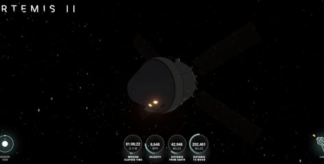 [영상]"허공에 둥둥" 아르테미스 비행 영상에 등장한 스마트폰, 왜?