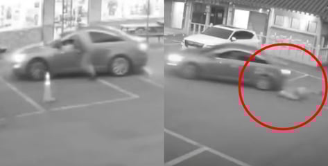 [영상]주차비 4000원 안내려고 관리인 '뺑소니' …"강도인 줄" 황당