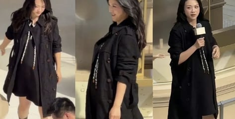 46세 탕웨이, 10년 만에 둘째 임신?…원피스에 포착된 'D라인'