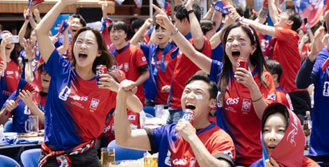 평일 아침 응원전 살린 '입 크기 이벤트'…카스 제로 411캔 쐈다