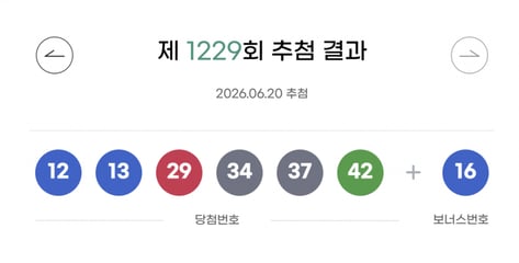 제1229회 로또 1등 8명, 35.2억씩 받는다…당첨 번호는?