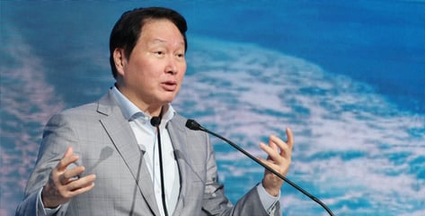 최태원 "AI 도입, 일하는 방식 새로 짜야"…조정식 "경제대도약위 설치"