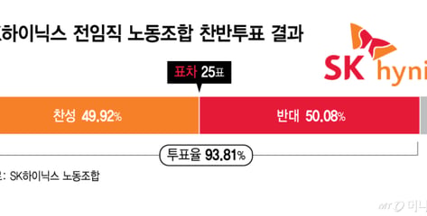 주가 반토막 났는데 "성과급 7억 다 현금 달라"…SK하닉 주주 '부글'