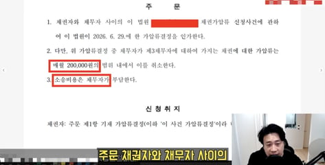 "휴지·칫솔도 못 산다" 김세의 호소…법원, 영치금 월 20만원만 허용
