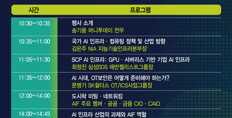 [알림]AI DC부터 OT보안까지…'AI 인프라 프런티어' 29일 막 오른다