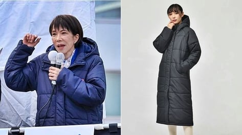 "명품 아니었어" 6만원 롱패딩 입고 총선 압승...다카이치 패션 '화제'