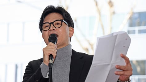 한동훈 "이 대통령, 계산 정확히 하자…청담동 술자리 가짜뉴스 사과해야"