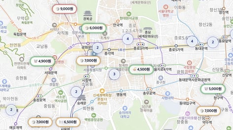 "4000원에 밥 해결" 점심시간 '거지맵'부터 켠다...비싼 외식비에 인기