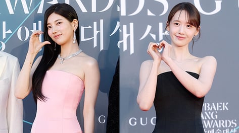 "수지·윤아 드레스 겹쳤다"...백상예술대상서 같은 옷, 다른 매력