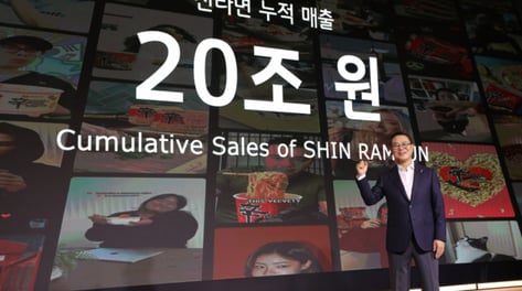 지구와 태양 6번 오간 '불혹' 신라면… K푸드 판 더 넓힌다
