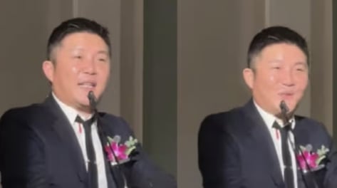 '활동 중단' 조세호, 최준희 결혼식 사회자로 포착…살오른 모습