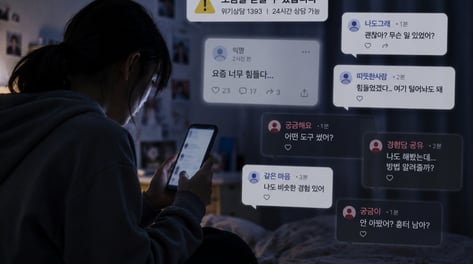 "#우울"에 담긴 위험 신호들...위로 찾아 SNS 간 아이들, 더 깊은 미로로
