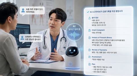"진료기록 시간 21% 줄였다"…4조원 시장 잡는 'AI 진료기록비서'
