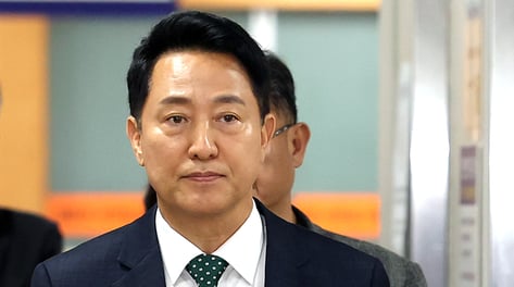 '시장직 상실형' 오세훈 시장 항소심 시작…"명태균에 의뢰 안했다"