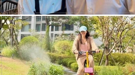 "충전 완료"...'재혼' 강성연, 의사 남편과 달달한 연휴
