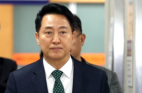 '시장직 상실형' 오세훈 시장 항소심 시작…"명태균에 의뢰 안했다"