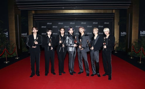 [사진] 방탄소년단, '2021 빌보드 뮤직 어워드' 4관왕