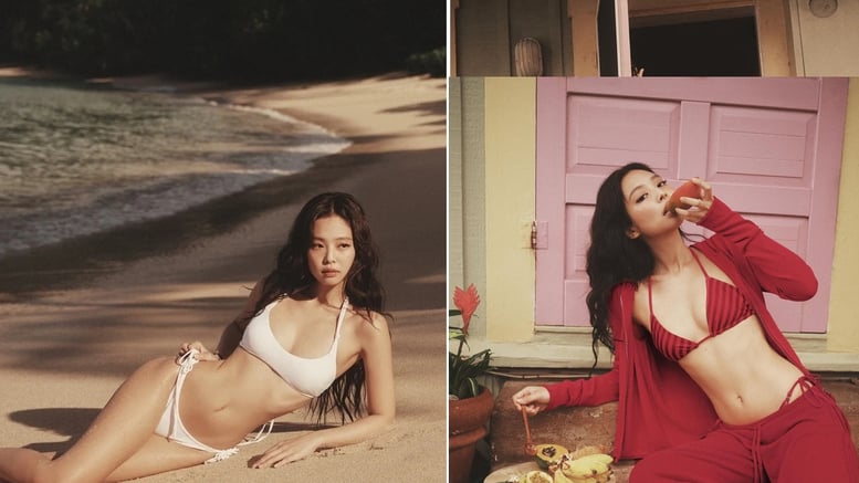 블핑 제니, 속옷 이어 비키니 화보 '완벽 소화'…또 '완판' 될까