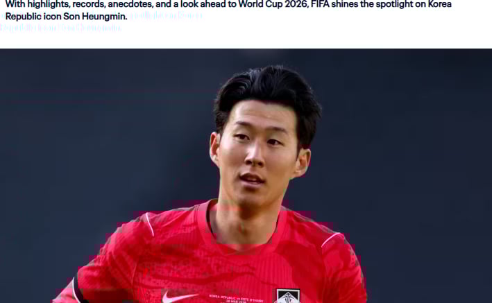 손흥민, FIFA 선정 '월드컵 슈퍼스타'... "마법 같은 순간 만들어낼 것"