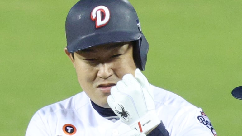 [포토] 양의지 '곰들의 시간이 오고 있다'