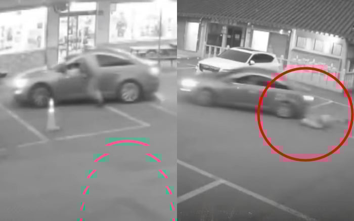 [영상]주차비 4000원 안내려고 관리인 '뺑소니' …"강도인 줄" 황당