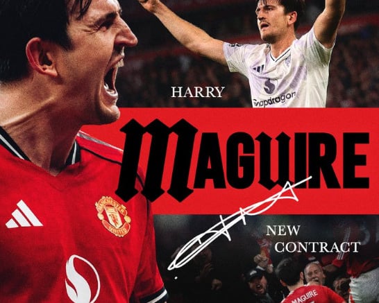 맨유 팬들 뒷목 잡을 소식? 방출 1순위 1매과이어, 기적의 1+1년 재계약 "1500억 먹튀 굴욕 버텨 살아남았다"