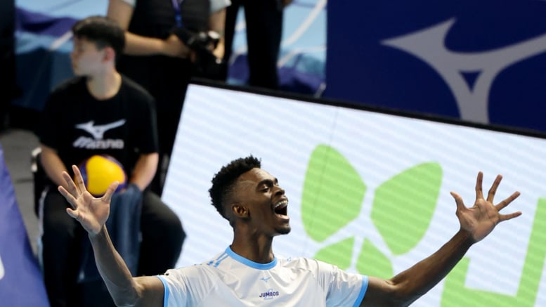 [포토]'서브에이스 환호' 마쏘