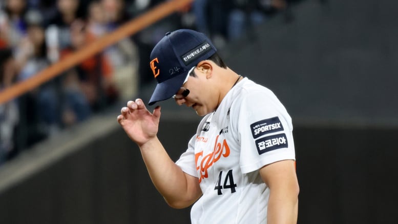 '18사사구 자멸→충격의 414 참사' 김서현 밀어내기 4실점, 한화 처참한 마운드 현실 [대전 현장]