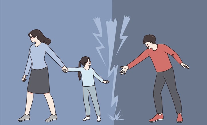 남편 뺨 때리고 몸싸움 "딸이 봤다", 분리된 아내...양육권 못 가진다?