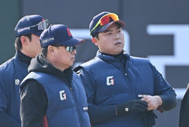 '타격 부진' 한동희에 조언? 김태형 "프로인데 무슨 이야기를 하나→최준용 휴식, 김원중이 뒤에 나선다"